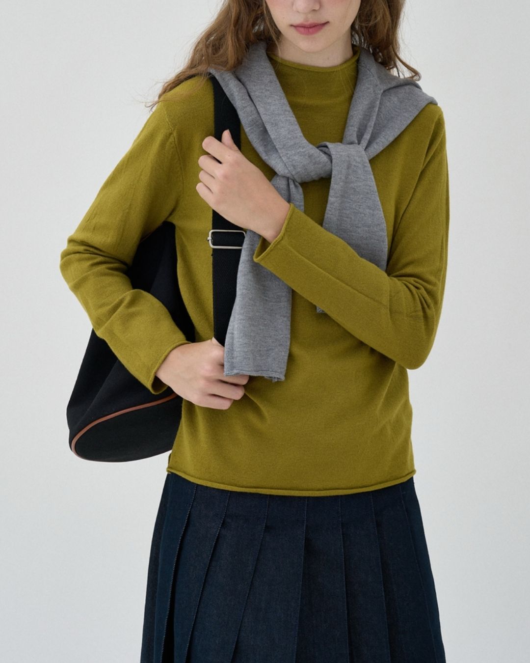 Mock Neck Seamless Knit　KN077