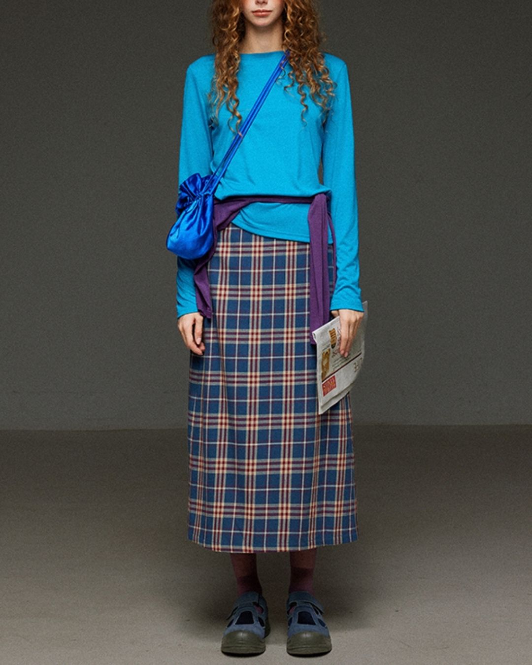 Boat Neck Slim Fit T-shirt　LT012