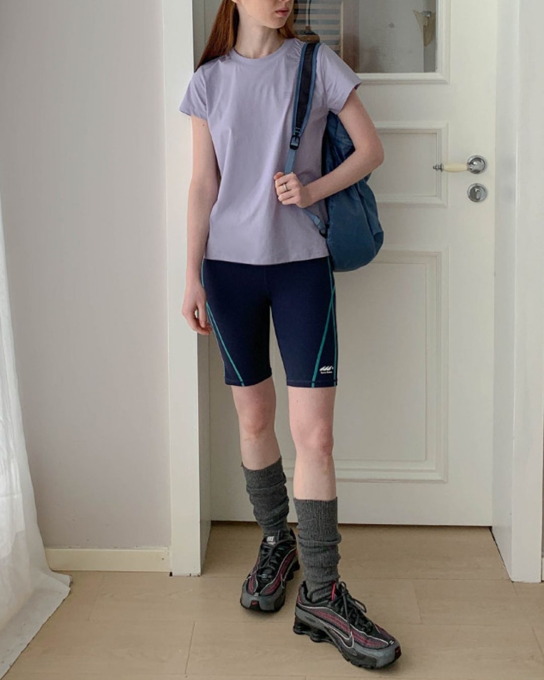 Color Block Fitness Shorts　SP002