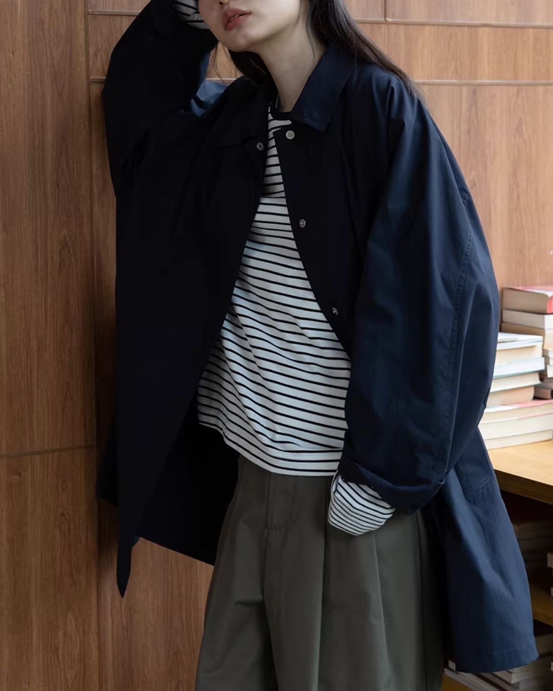 Water-repellent Single-breasted Coat　CT033