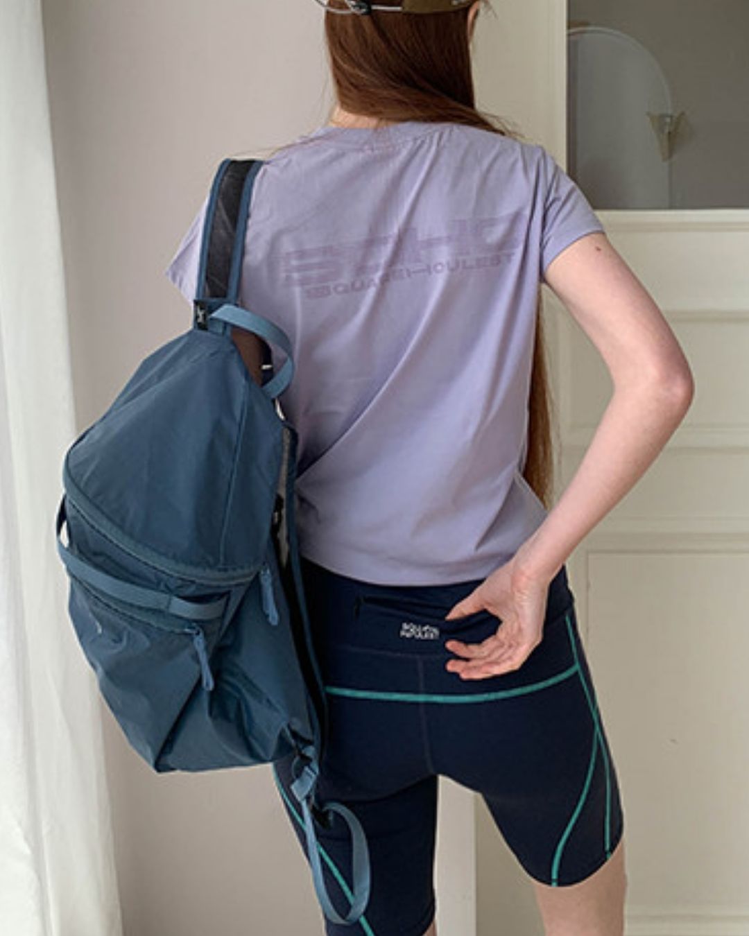 Color Block Fitness Shorts　SP002