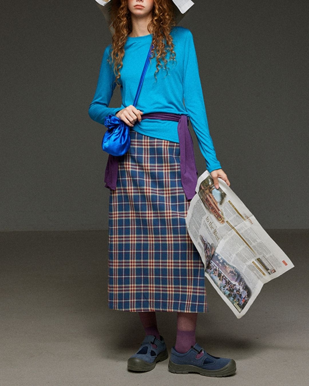 Boat Neck Slim Fit T-shirt　LT012