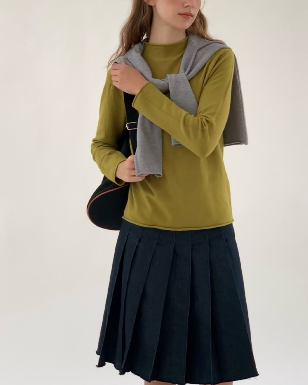 Mock Neck Seamless Knit　KN077