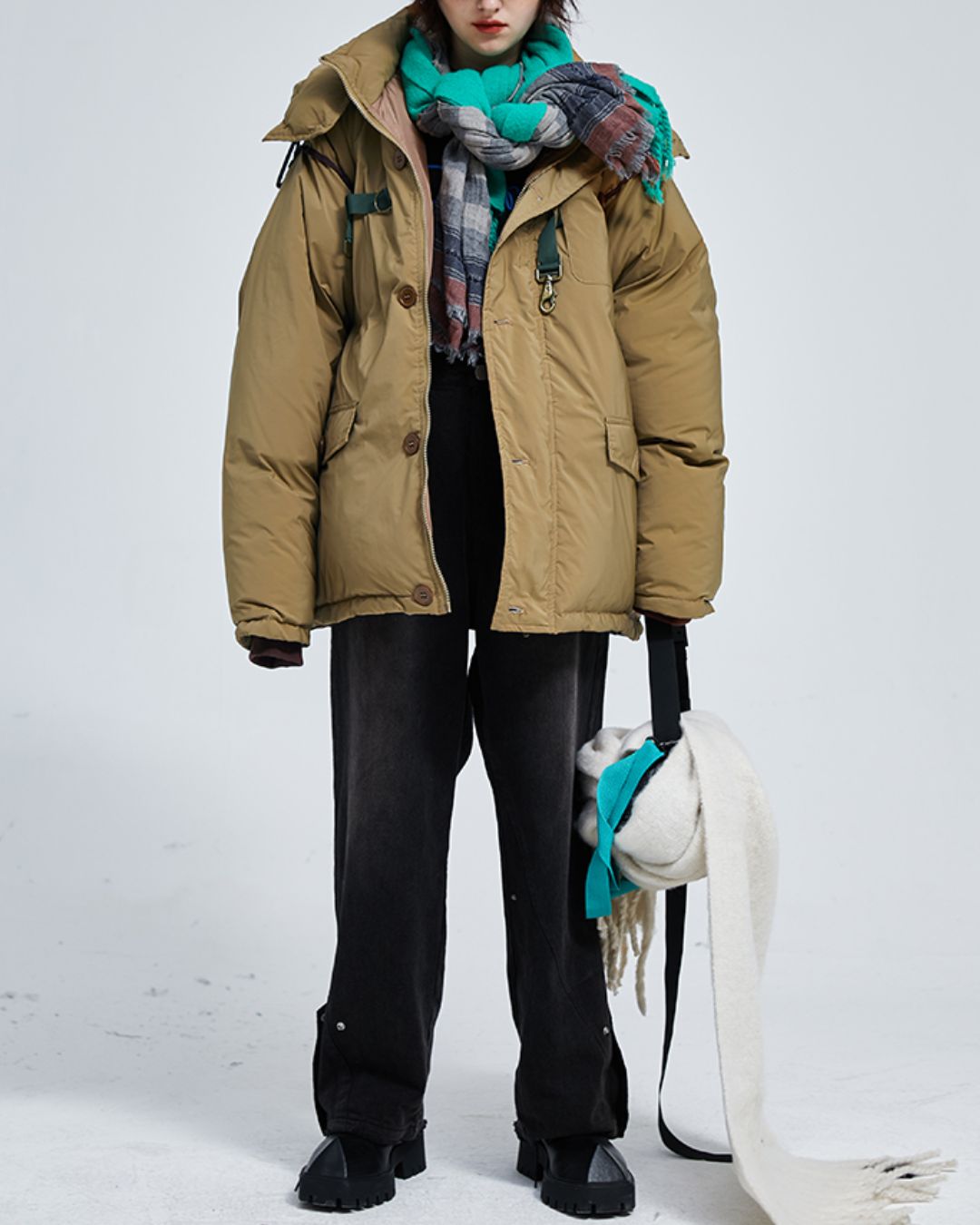 White Duck Down Work Jacket　JK073