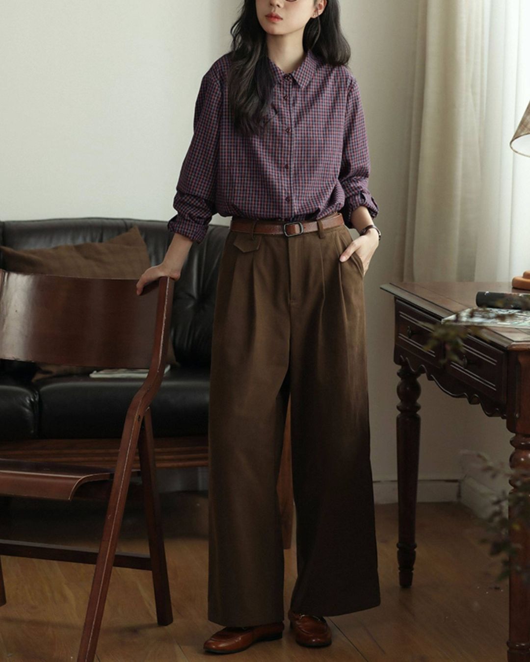 Casual Check Shirt　LS055