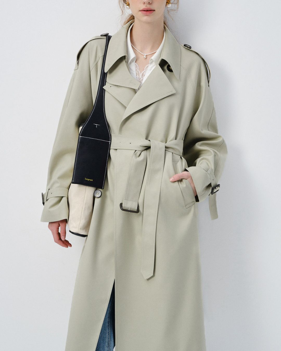 Napoleon Collar Trench Coat　CT009