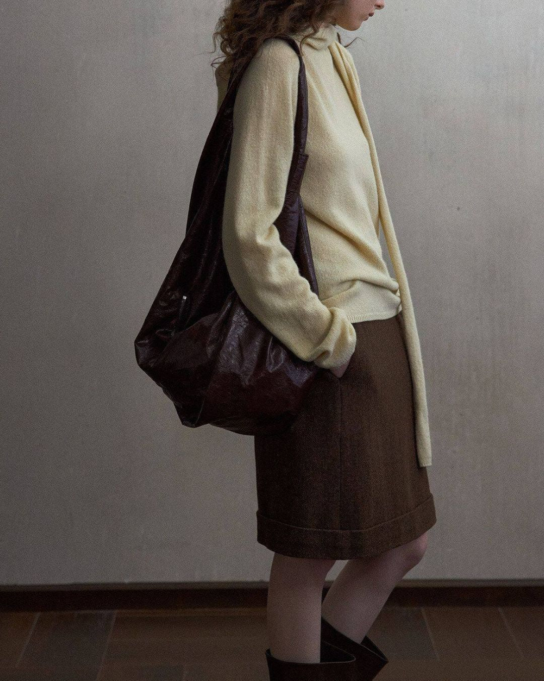 Basic Yak Wool Color Knit Pullover　KN109