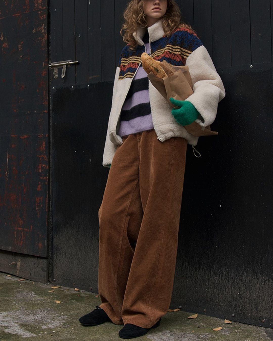 Corduroy Straight Pants　PT019