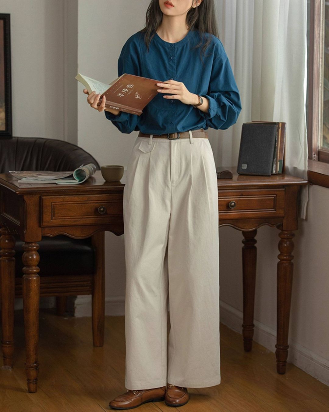 Cotton Wide Pants　PT043