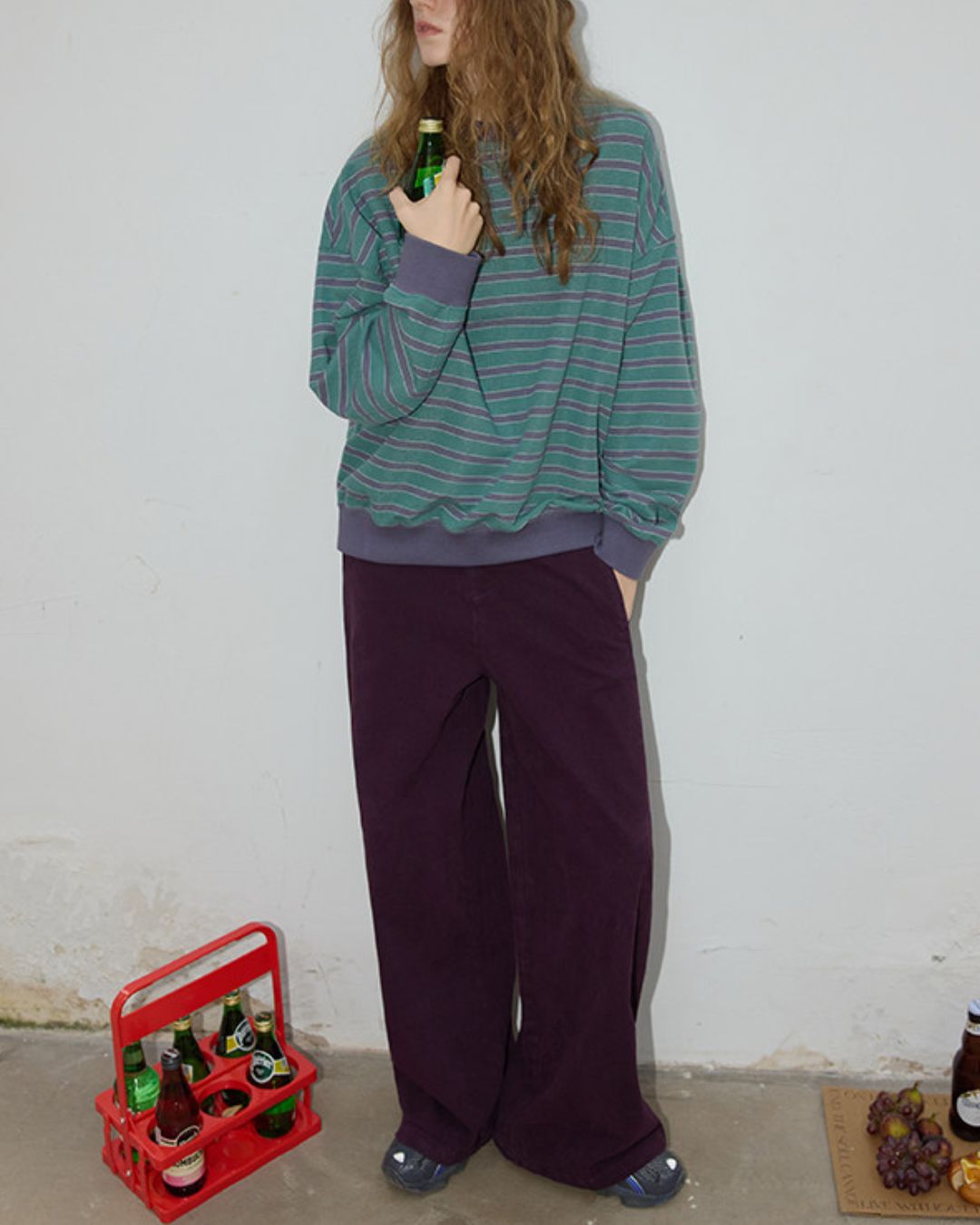 Relaxed Border Sweat Pullover　SW008