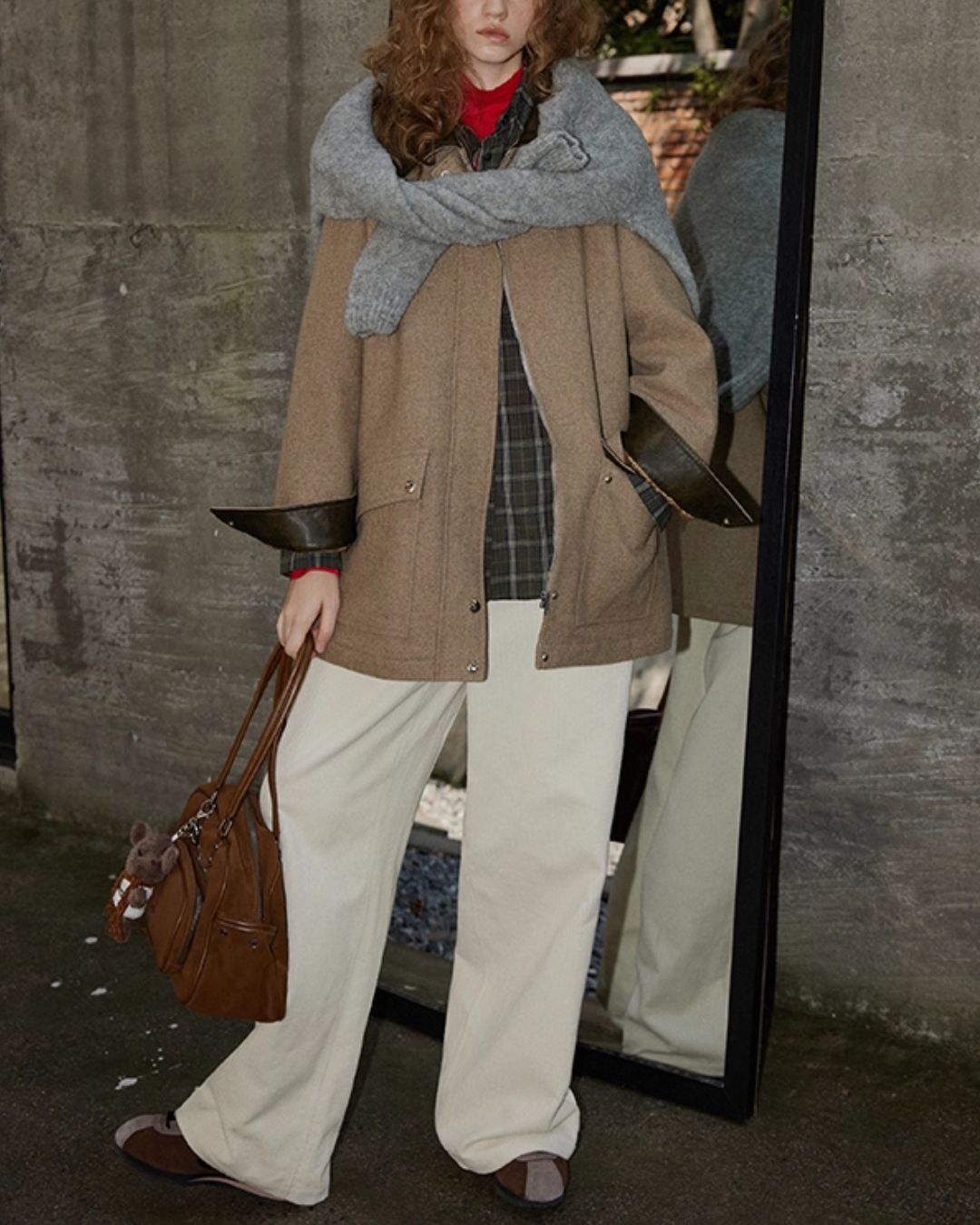 Contrast Color Classic Jacket　JK043