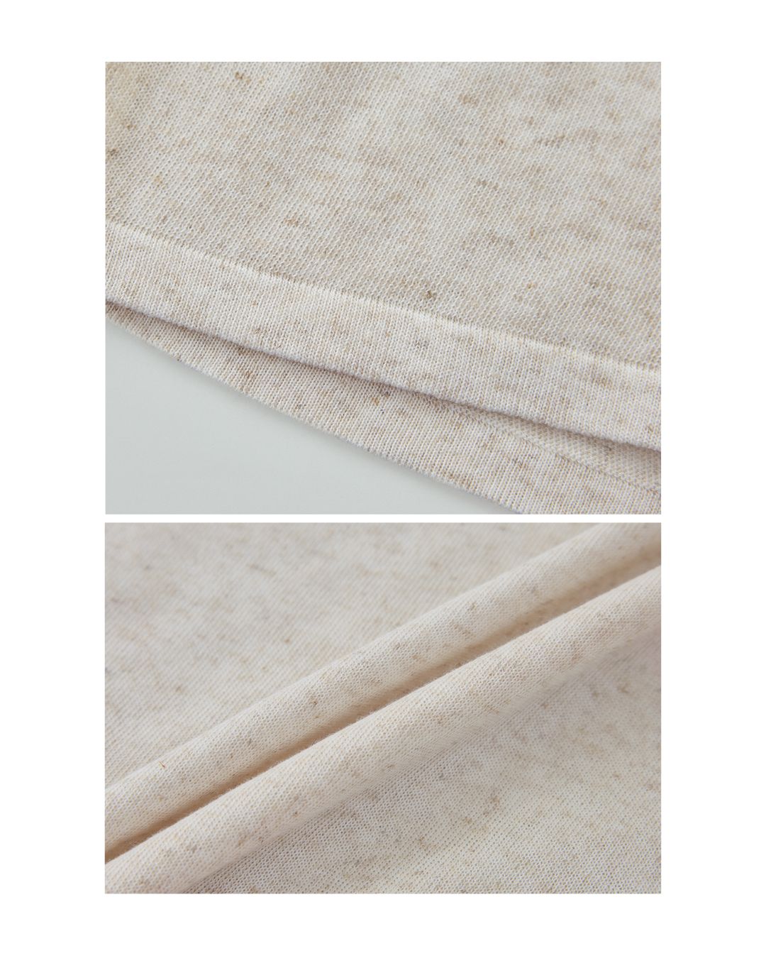 Natural Linen V-neck T-shirt　LT003