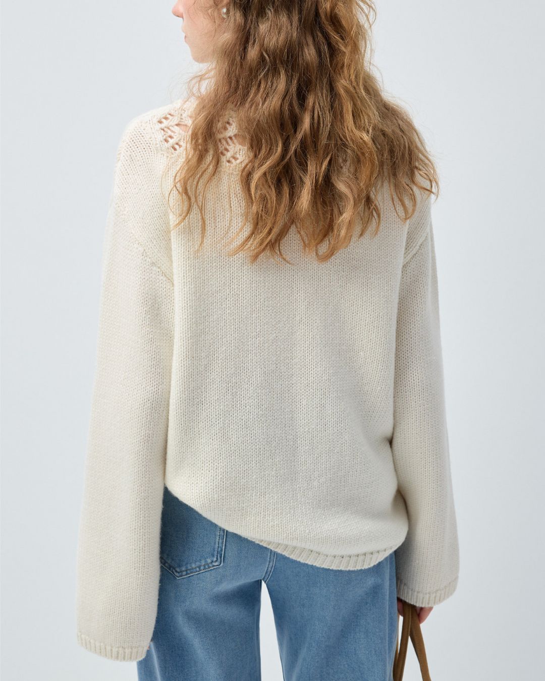 Crochet Lace Cutout Knit　KN102