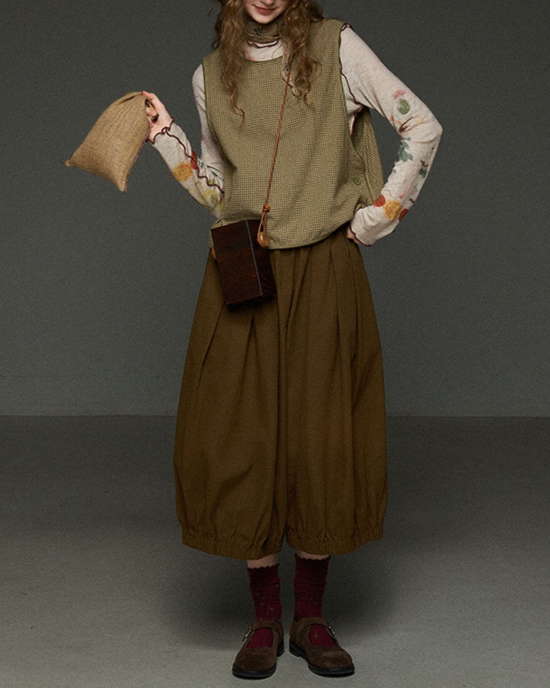 Cropped Pumpkin Pants　PT014