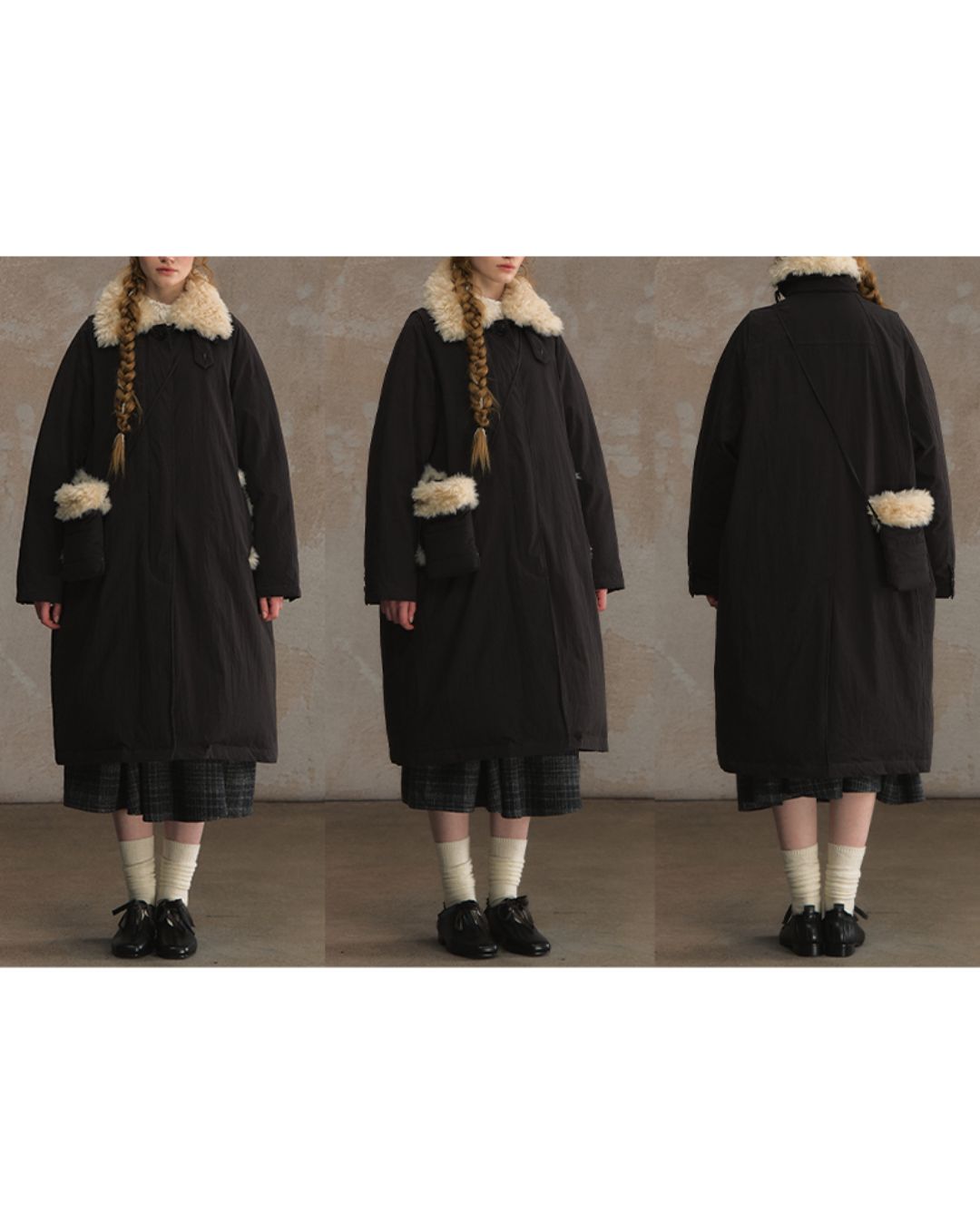 Fur Detail Long Down Coat　CT024