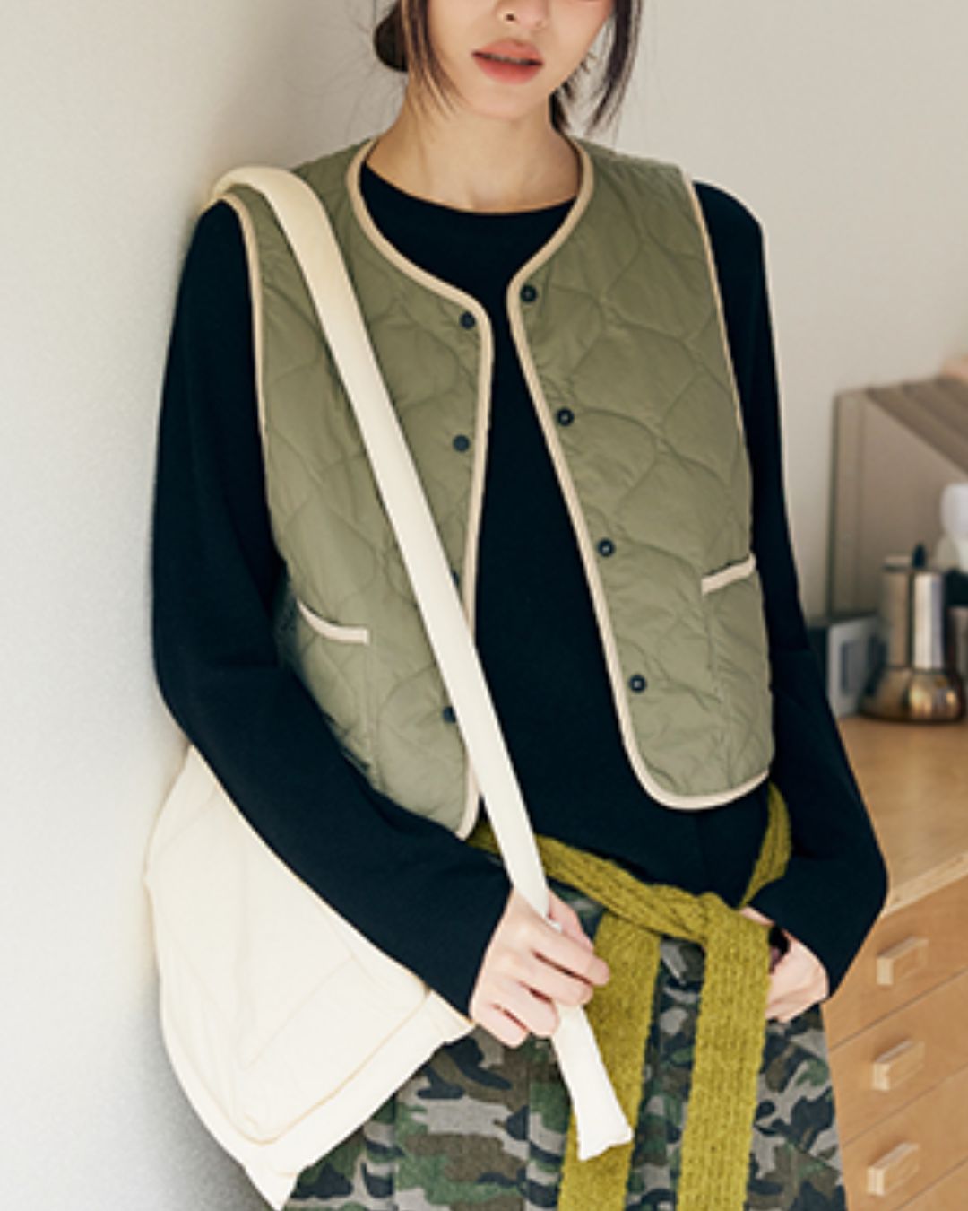 Nylon Quilted Vest　VT001