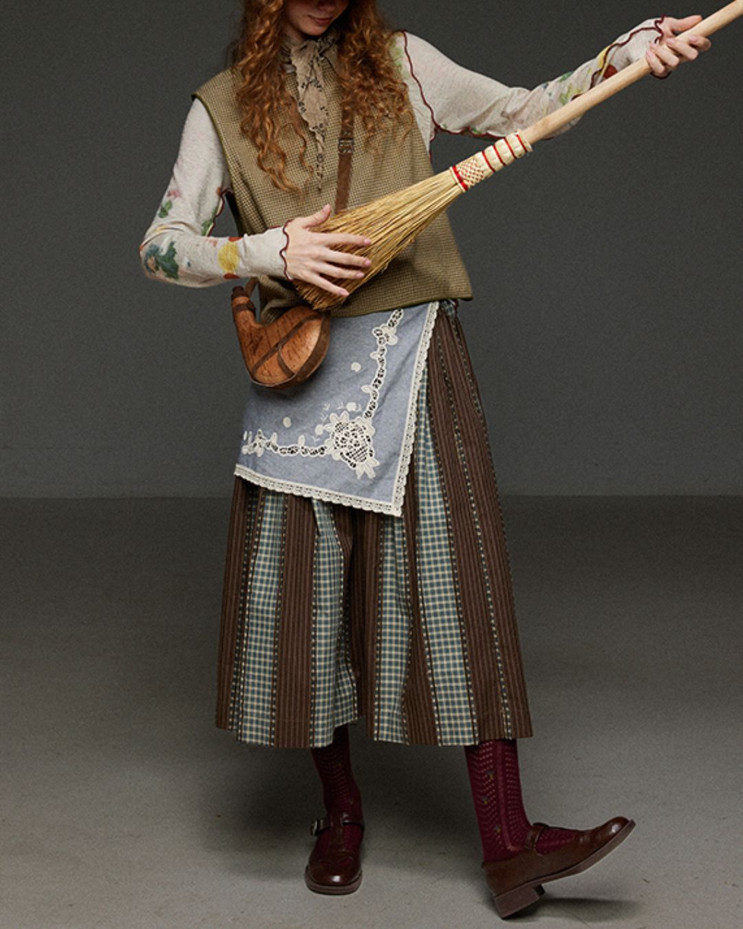 Side Button Check Vest　VT004