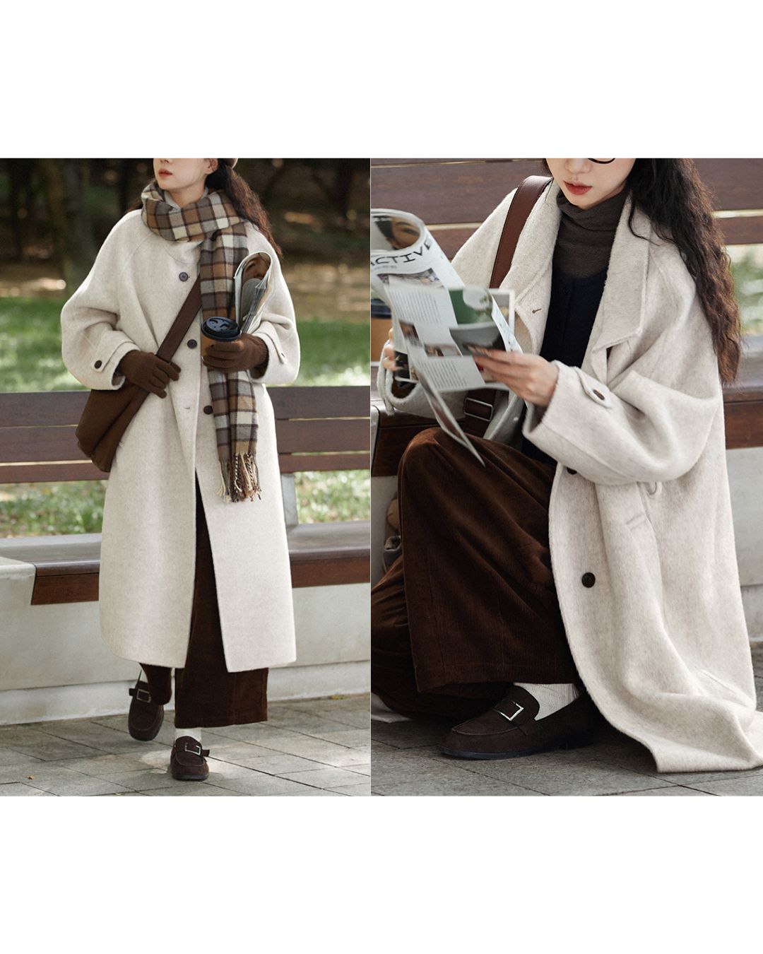 Wool Stand Collar Yoke Coat　CT019