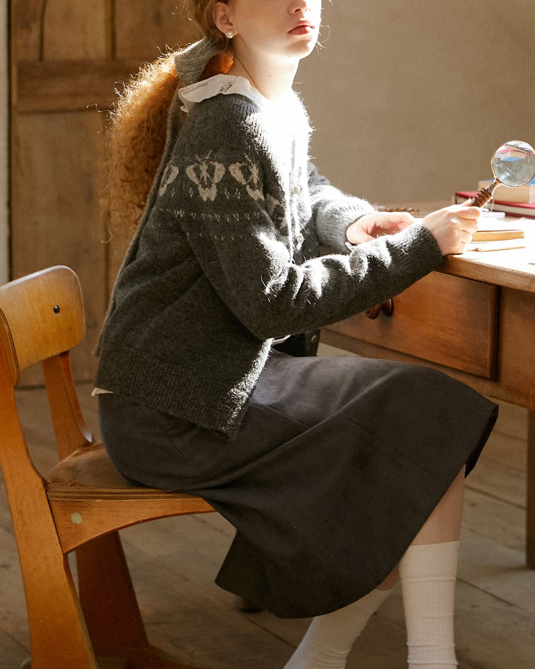 Butterfly Nordic Knit Cardigan　KN079