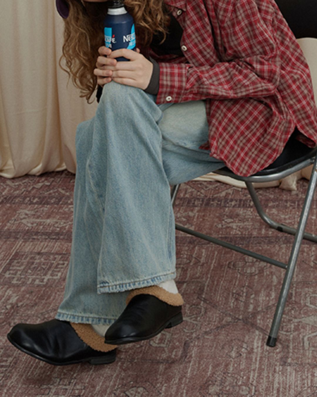 Washed Straight Denim Pants　DP009