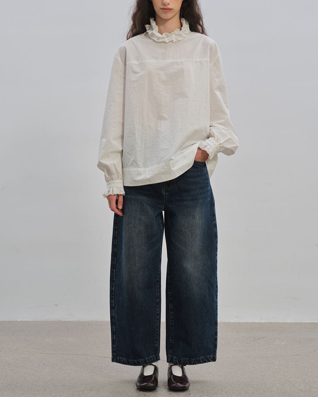 Curved Ankle Denim Pants　DP005