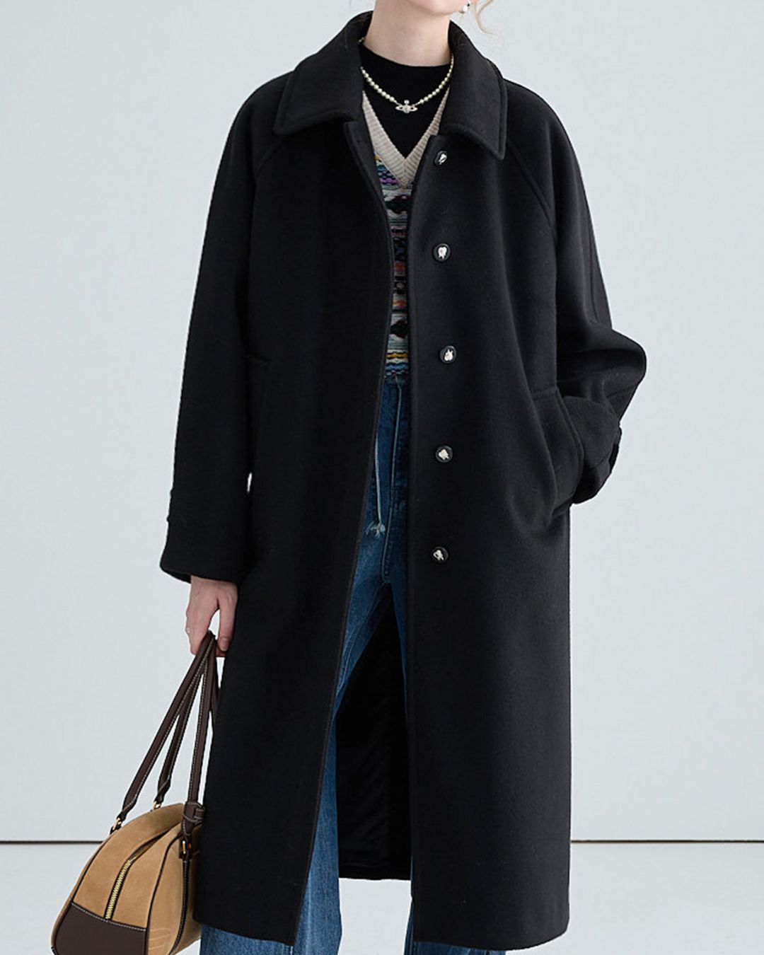 Brushed Bal Collar Coat　CT012