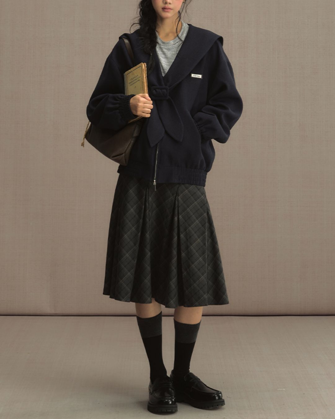 College Sailor Collar Jacket　JK023