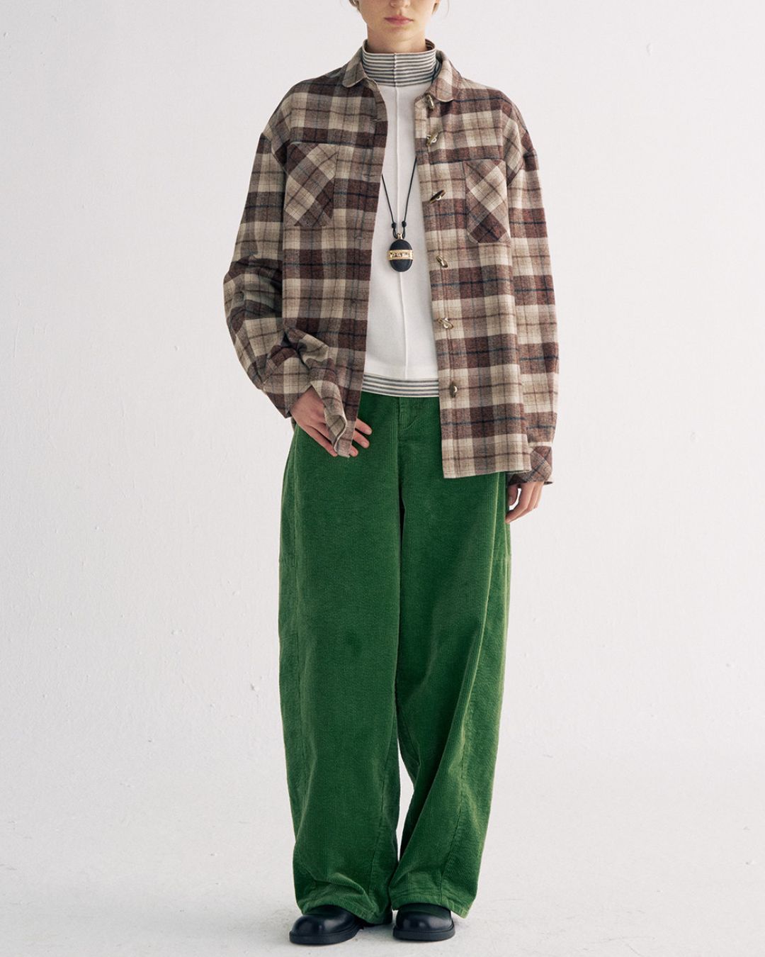 Flannel Cotton Check Shirt　LS039