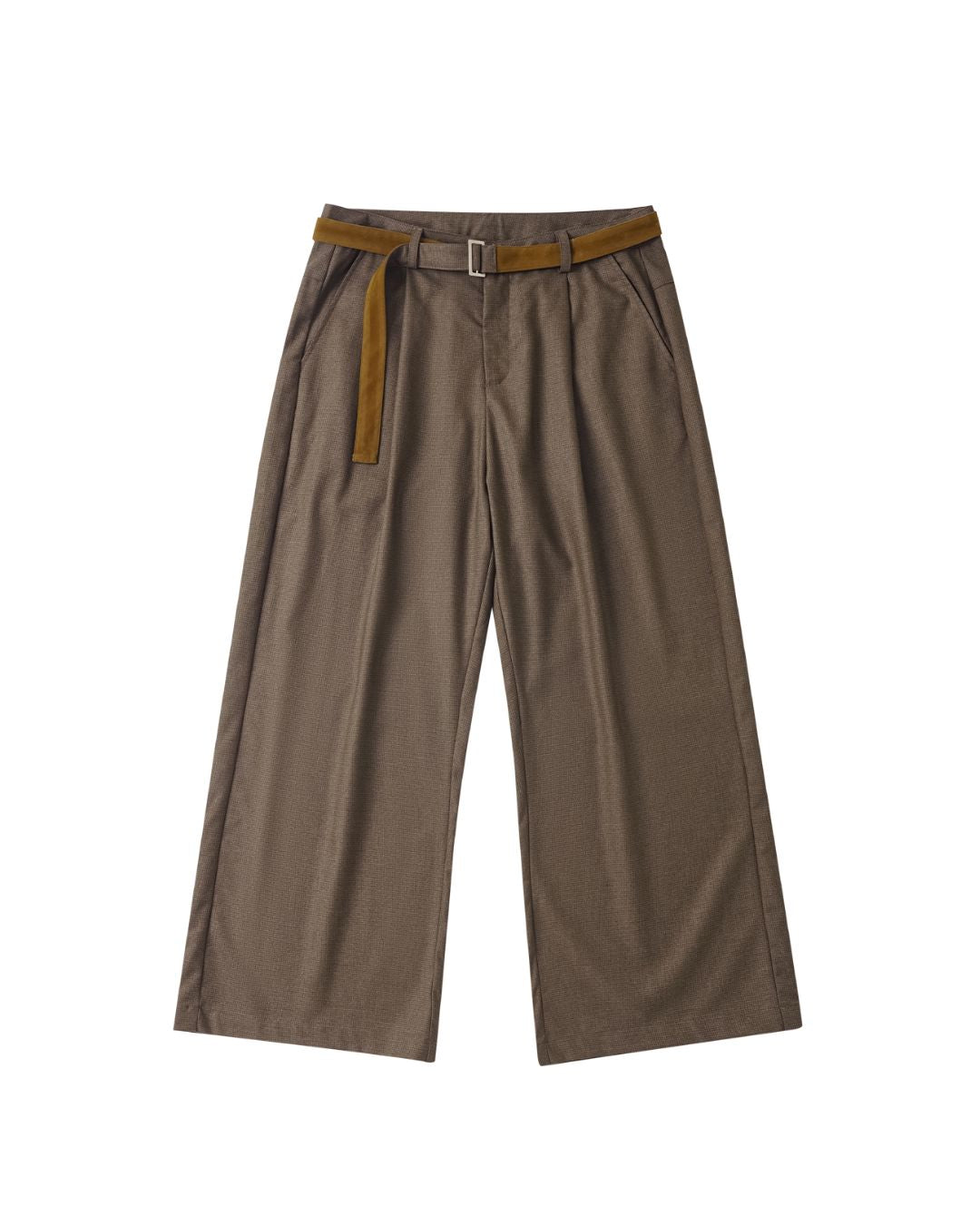 Houndstooth Draped Wide Pants　PT020