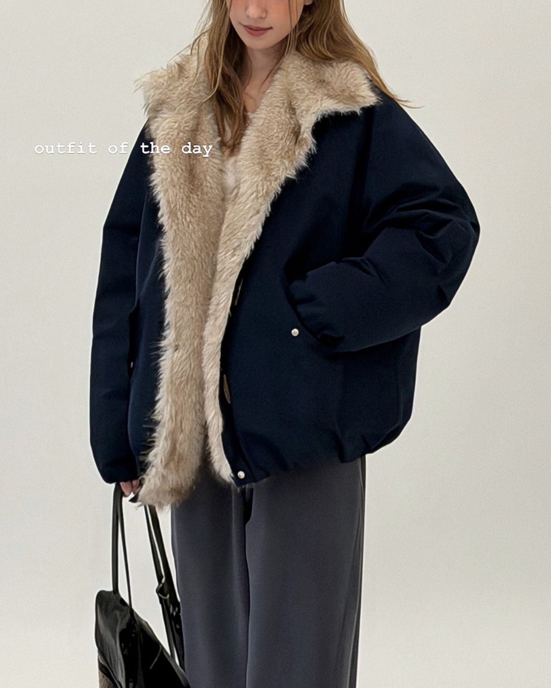 Fur-lined Down Jacket　JK057