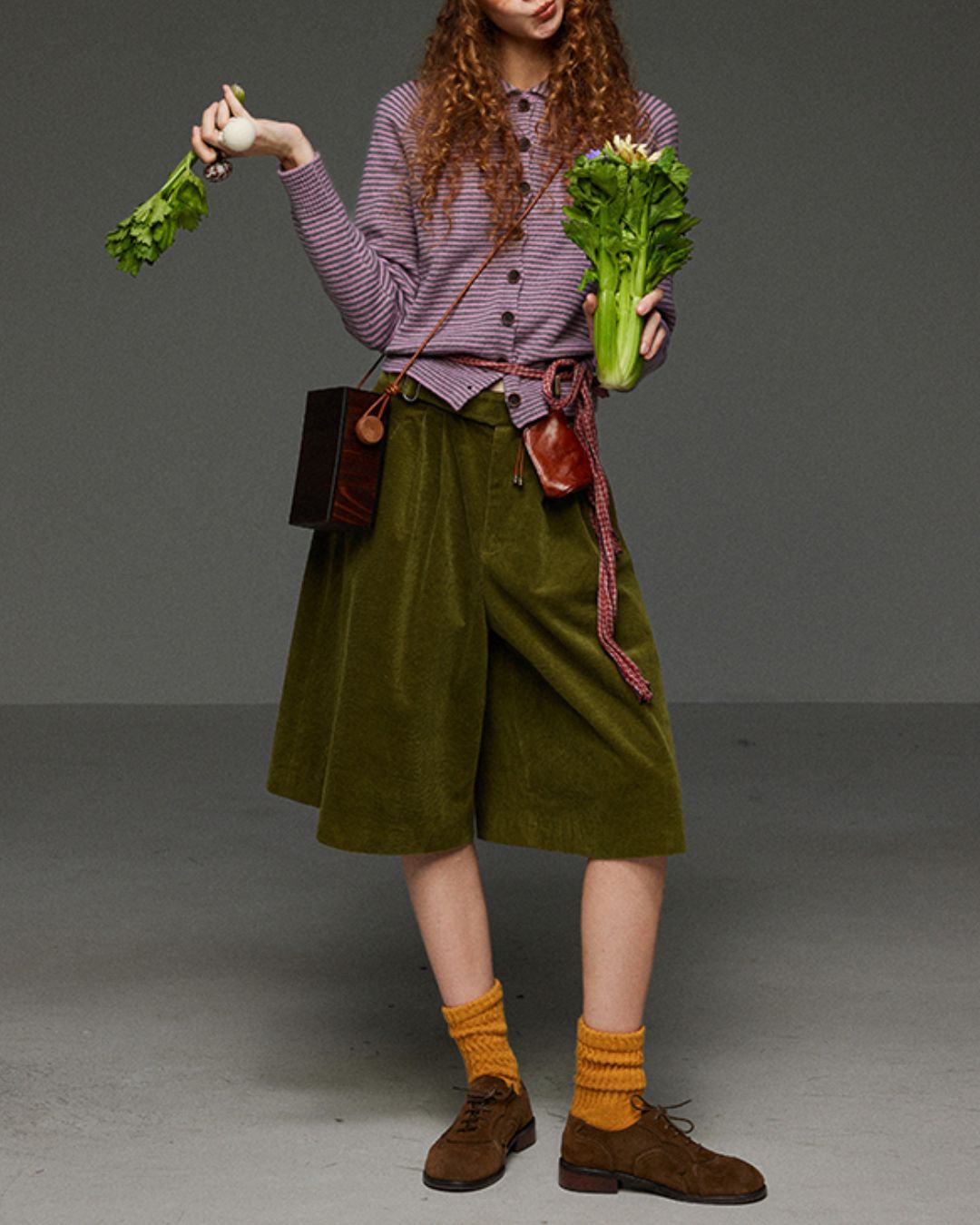 Retro Border Knit Cardigan　KN036