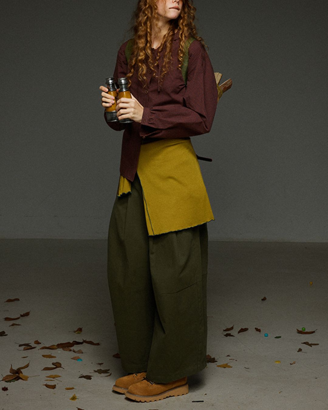 Hooded Checked Shirt　LS031