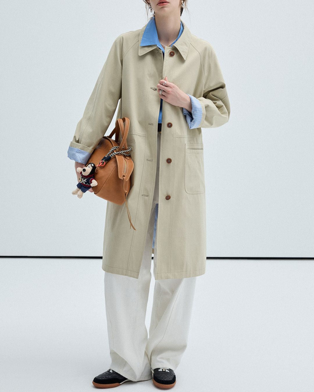 Single-breasted Twill Coat　CT013