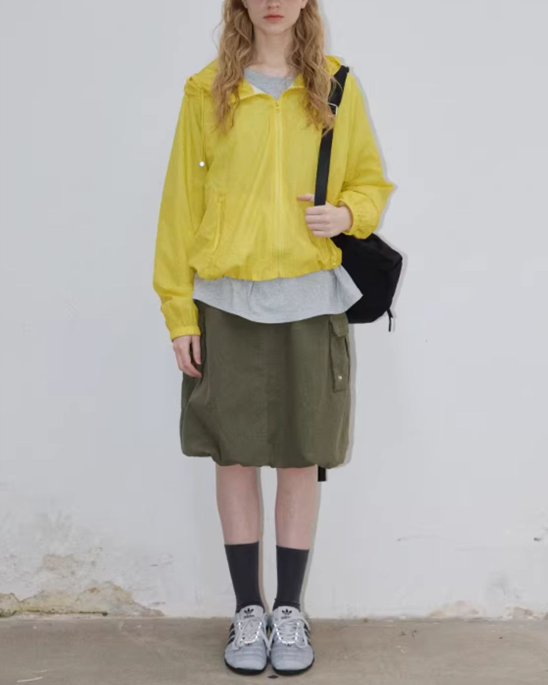 Nylon Short Hooded Jacket　JK092