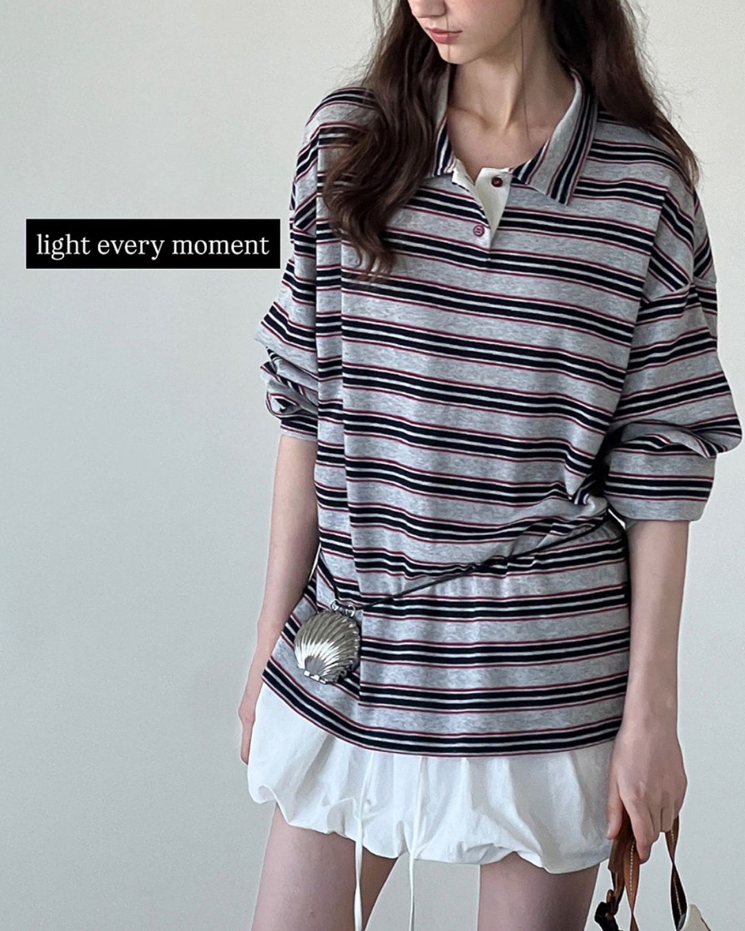 Border L/S Polo Shirt　PS001