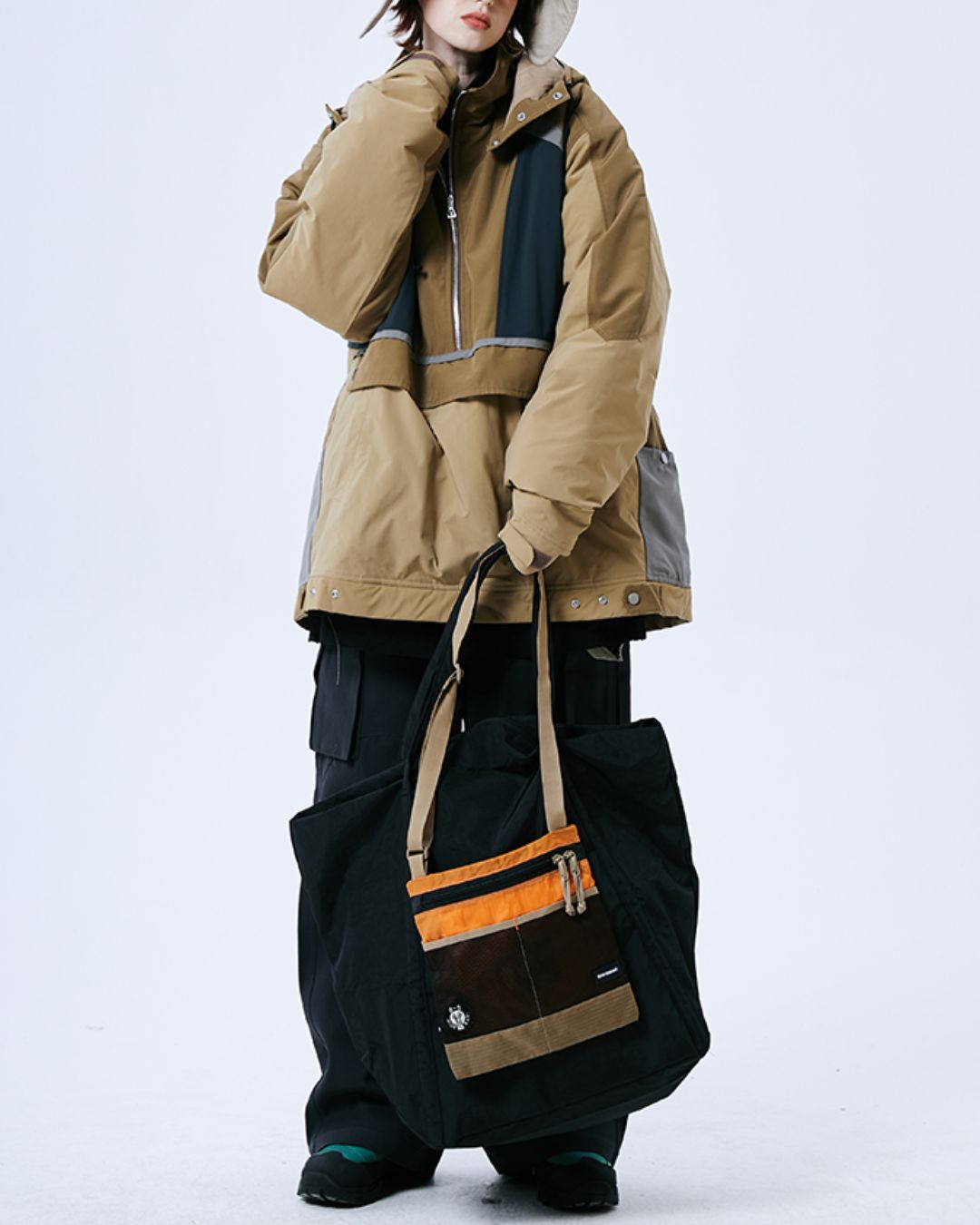 Half-zip Padded Pullover Jacket　JK074