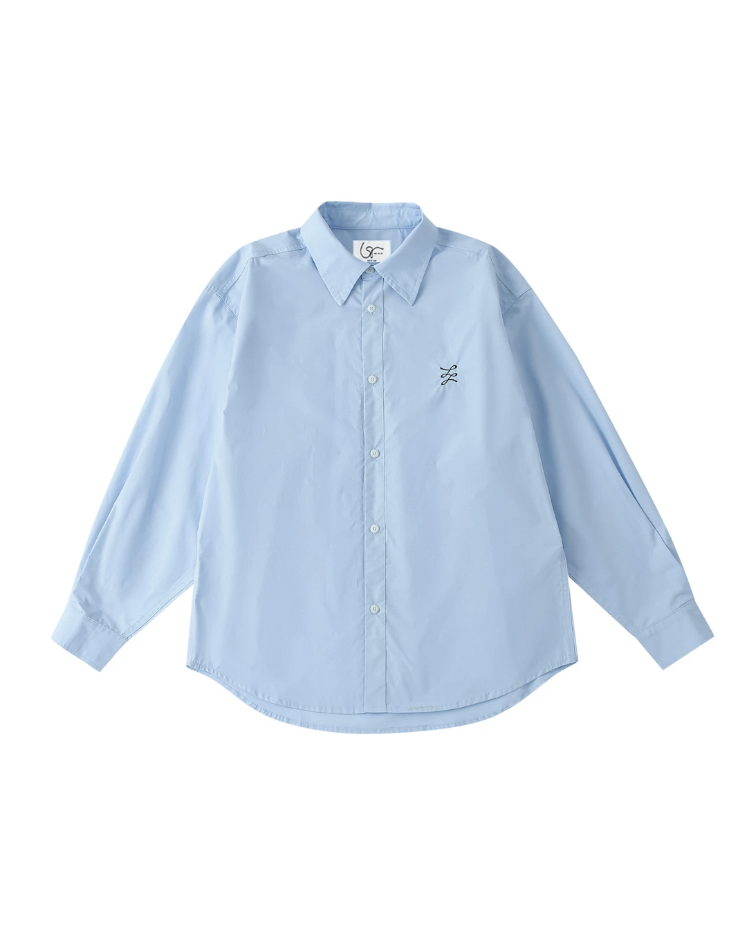 Chest Embroidered Casual Collar Shirt　LS047
