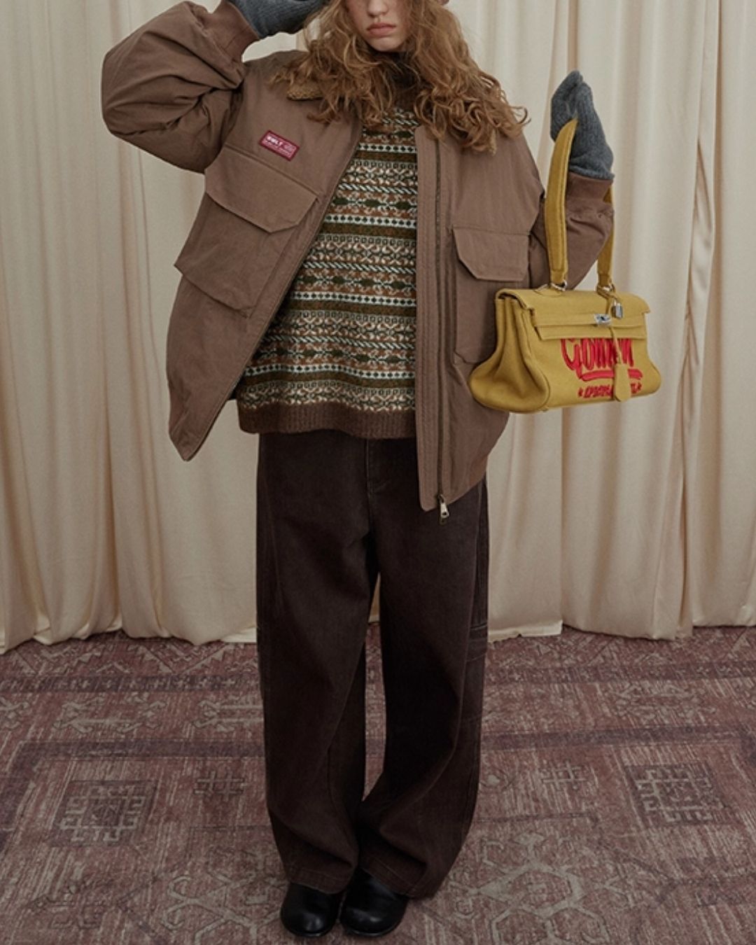 Work Denim Wide Pants　DP008