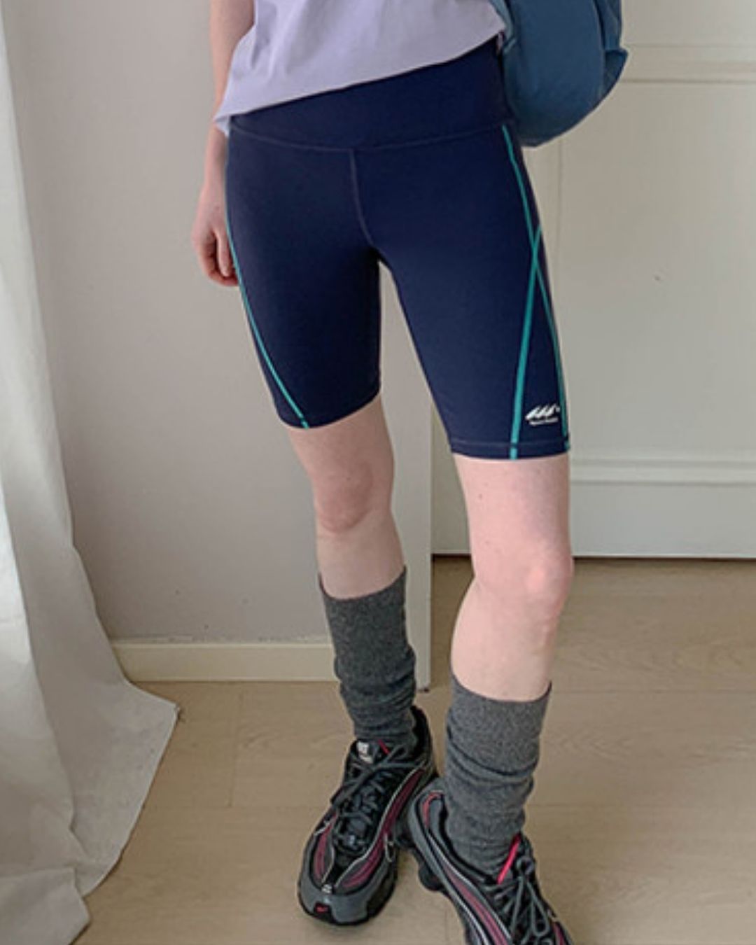 Color Block Fitness Shorts　SP002