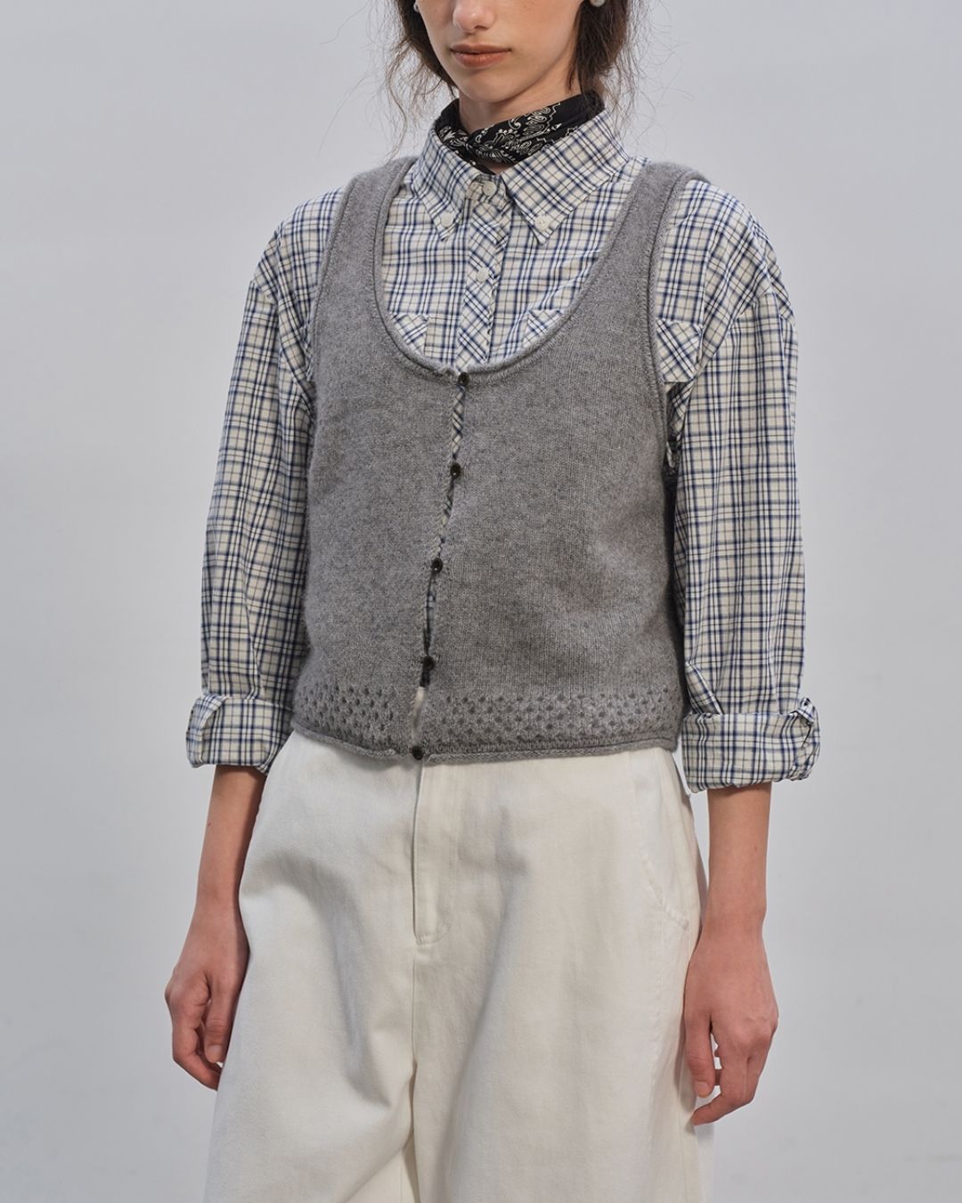 Front And Back 2-way Knit Vest　VT003