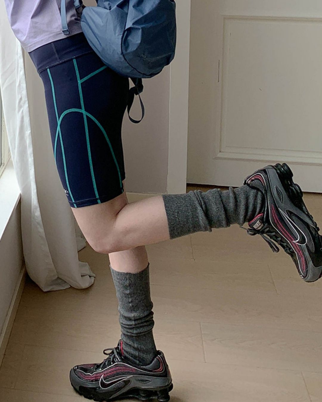 Color Block Fitness Shorts　SP002