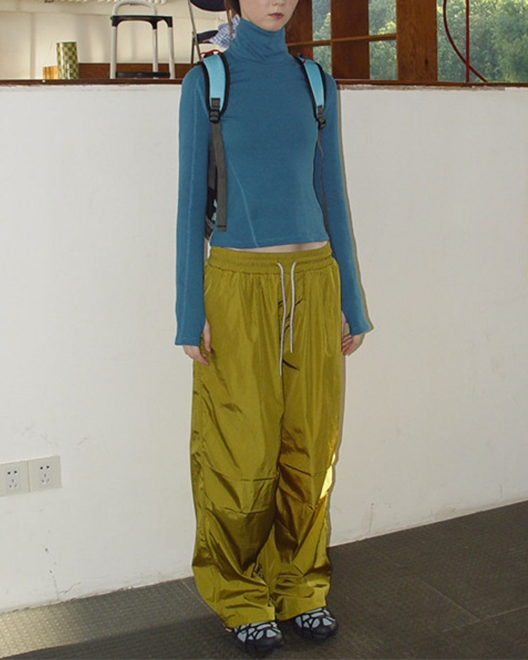 Drawcord Hem Outdoor Pants　PT041