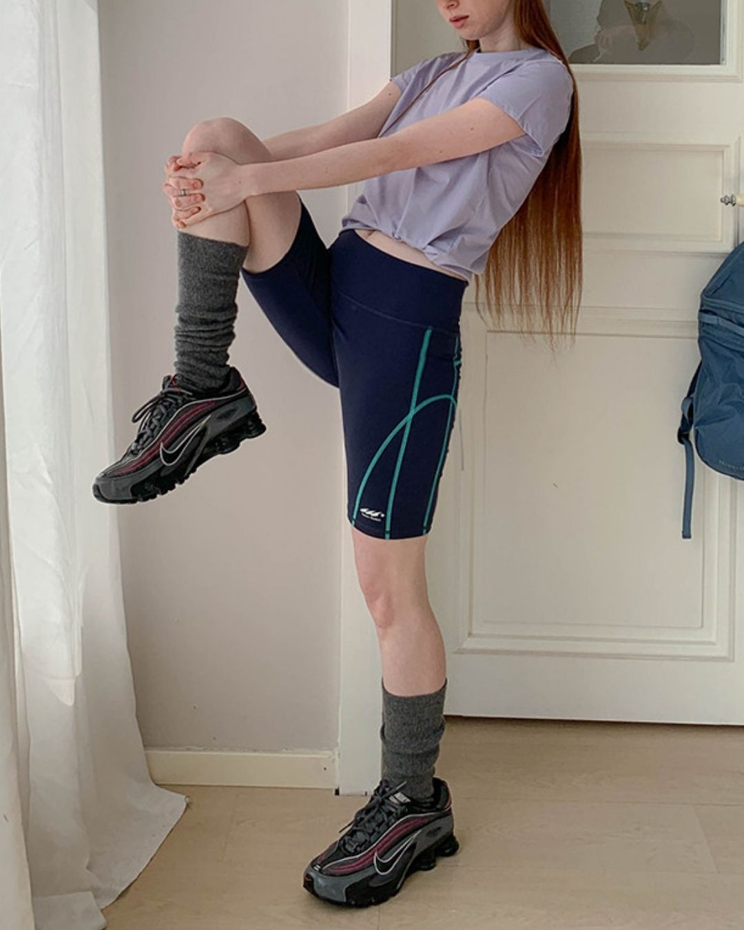 Color Block Fitness Shorts　SP002