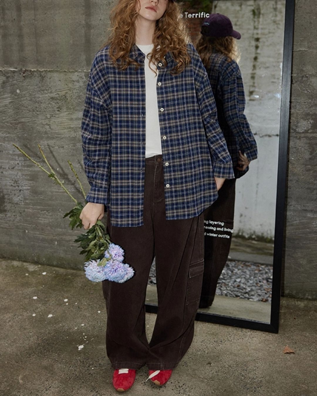 Work Denim Wide Pants　DP008