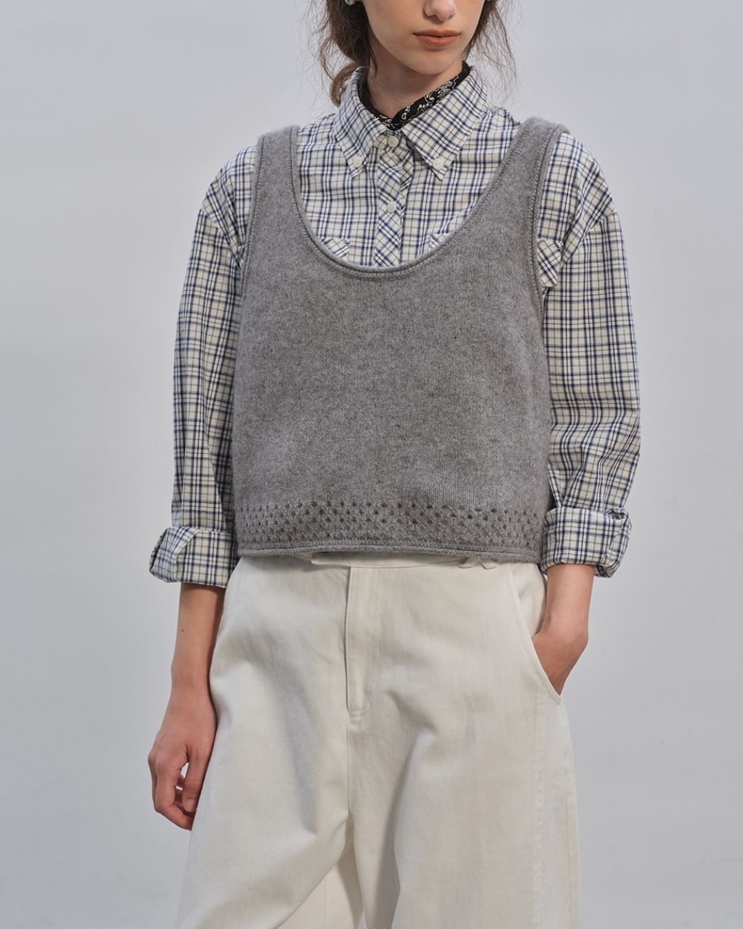 Front And Back 2-way Knit Vest　VT003