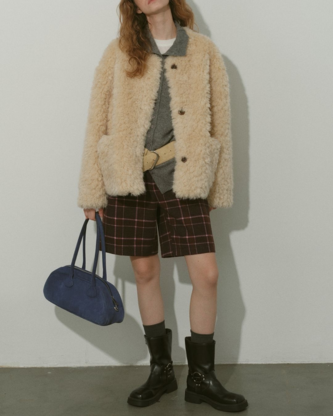 High-neck Knit Cardigan　KN074