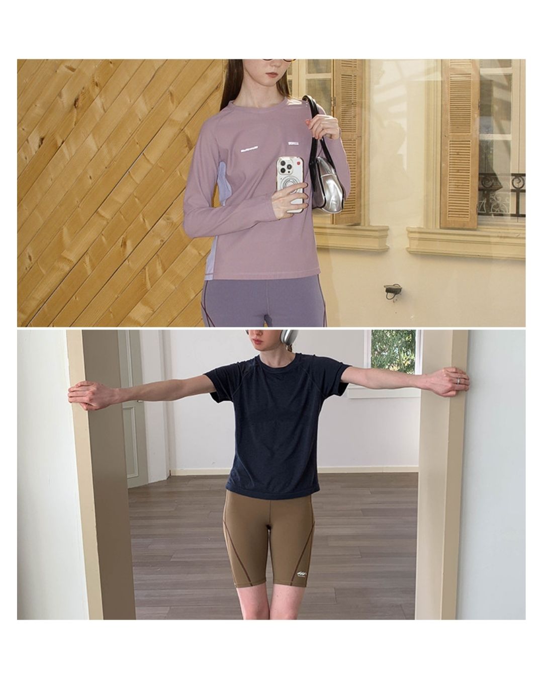 Color Block Fitness Shorts　SP002