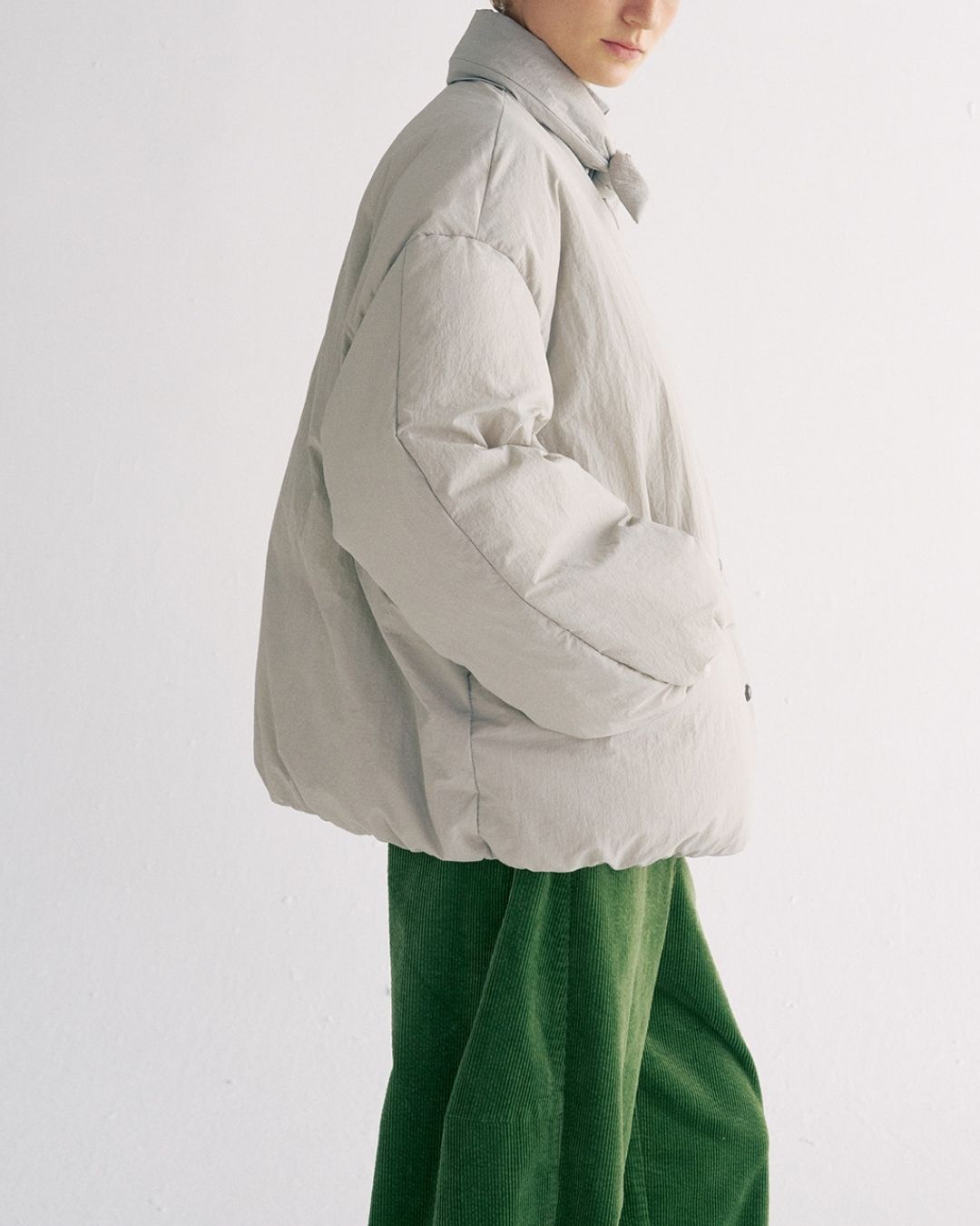 Detachable Scarf Puffer Down Jacket　JK080