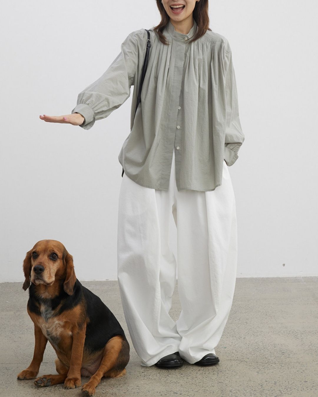 Relaxed Drape Pants　PT046