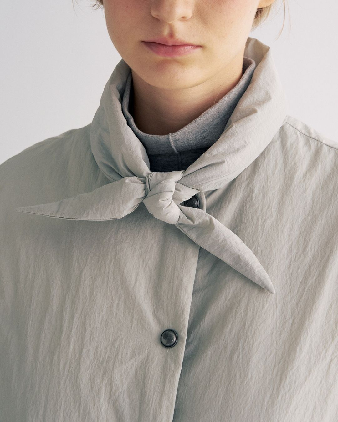 Detachable Scarf Puffer Down Jacket　JK080
